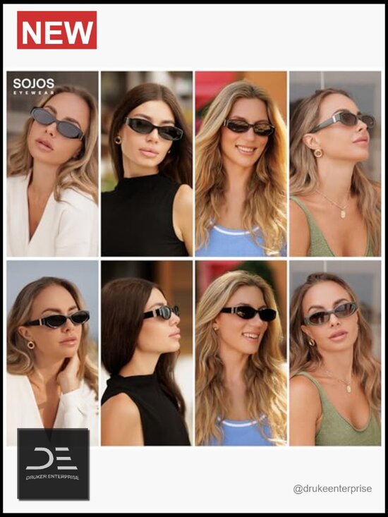 Retro Oval Polarized Sunglasses Womens Trendy Narrow Thin Y2k Sunnies UV400